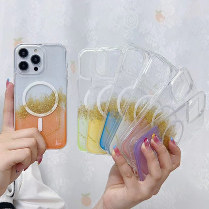 Gilding MagSafe Hybrid Clear TPU Phone Case