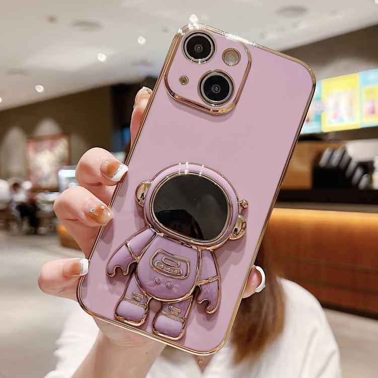 Electroplating Astronaut Holder Phone Case, For iPhone 16 Pro Max, For iPhone 16 Pro�������������...