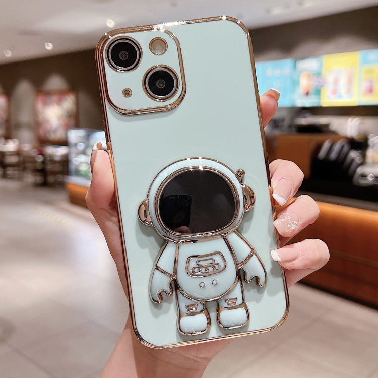 Electroplating Astronaut Holder Phone Case, For iPhone 16 Pro Max, For iPhone 16 Pro�������������...
