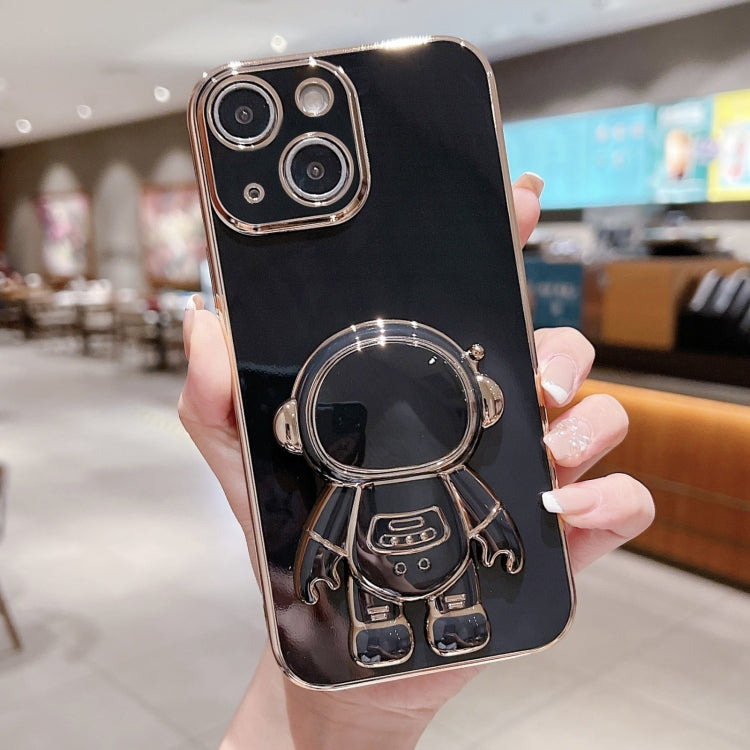 Electroplating Astronaut Holder Phone Case, For iPhone 16 Pro Max, For iPhone 16 Pro�������������...
