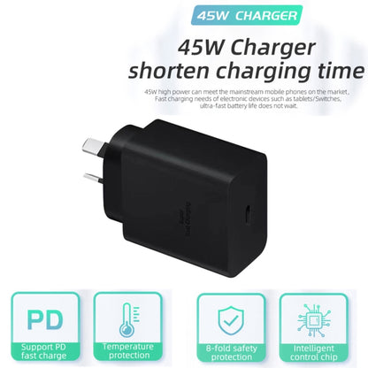M135 PPS / PD 45W USB-C / Type-C Port Fast Charger with 5A Type-C to Type-C Cable, AU Plug�������...