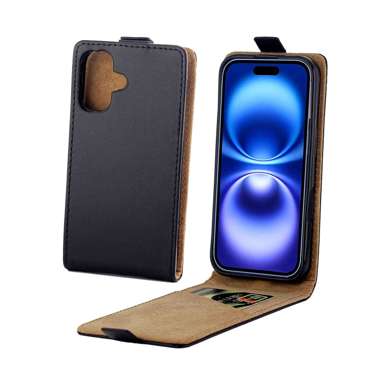 Vertical Flip Leather Phone Case with Card Slot, For iPhone 16e, For iPhone 16 Pro Max�����������...