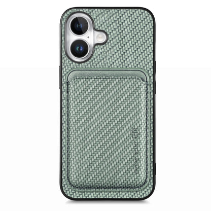 Carbon Fiber Leather Card Magsafe Phone Case
