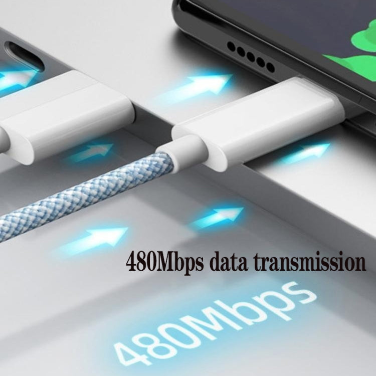 XJ-98 2pcs 1m 35W USB-C / Type-C to Type-C Fast Charging Data Cable, 35W (2pcs)