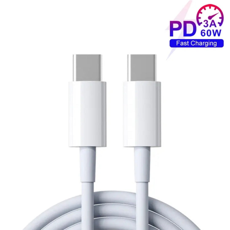 XJ-97 60W 3A USB-C / Type-C to Type-C Fast Charging Data Cable, 0.3m, 0.5m, 1m, 2m