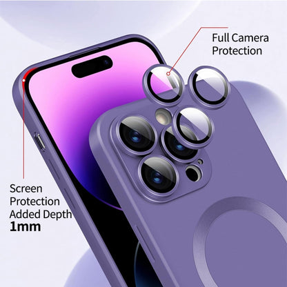 ENKAY MagSafe Matte TPU Phone Case with Lens Film