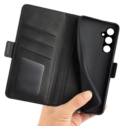 Dual-side Magnetic Buckle Horizontal Flip Leather Phone Case