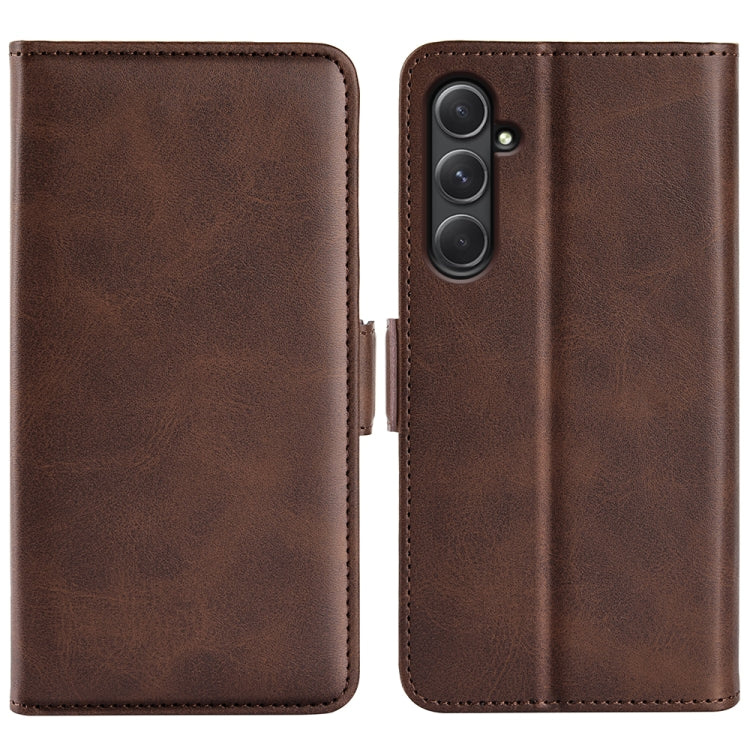 Dual-side Magnetic Buckle Horizontal Flip Leather Phone Case