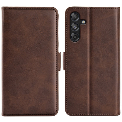 Dual-side Magnetic Buckle Horizontal Flip Leather Phone Case