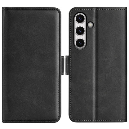 Dual-side Magnetic Buckle Horizontal Flip Leather Phone Case