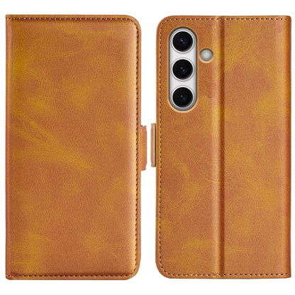 Dual-side Magnetic Buckle Horizontal Flip Leather Phone Case