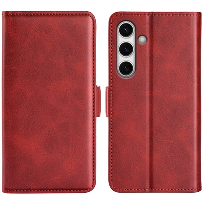 Dual-side Magnetic Buckle Horizontal Flip Leather Phone Case