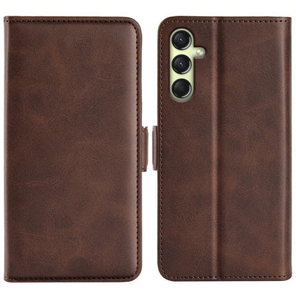Dual-side Magnetic Buckle Horizontal Flip Leather Phone Case
