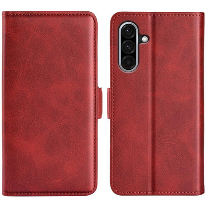 Dual-side Magnetic Buckle Horizontal Flip Leather Phone Case