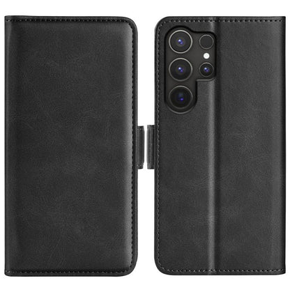 Dual-side Magnetic Buckle Horizontal Flip Leather Phone Case