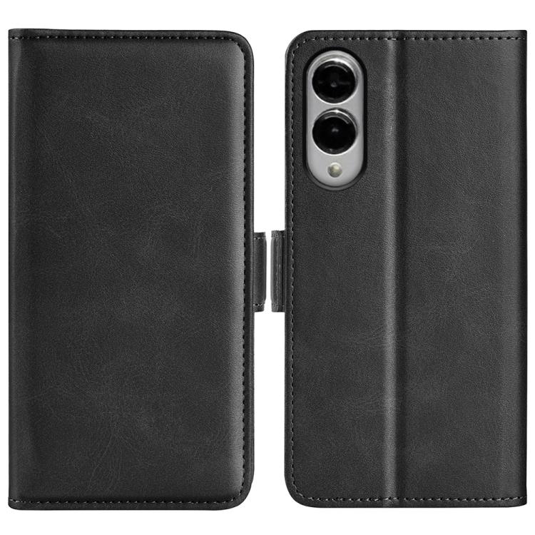 Dual-side Magnetic Buckle Horizontal Flip Leather Phone Case