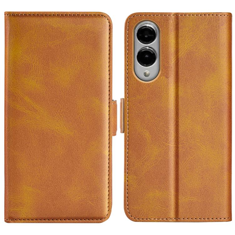 Dual-side Magnetic Buckle Horizontal Flip Leather Phone Case
