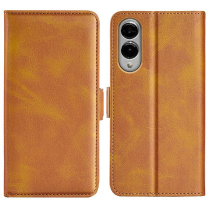 Dual-side Magnetic Buckle Horizontal Flip Leather Phone Case