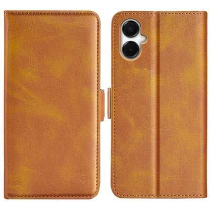 Dual-side Magnetic Buckle Horizontal Flip Leather Phone Case