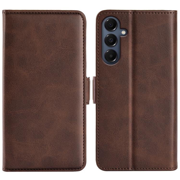 Dual-side Magnetic Buckle Horizontal Flip Leather Phone Case