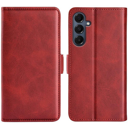 Dual-side Magnetic Buckle Horizontal Flip Leather Phone Case