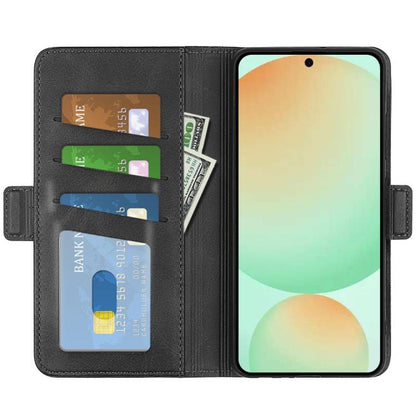 Dual-side Magnetic Buckle Horizontal Flip Leather Phone Case