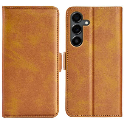 Dual-side Magnetic Buckle Horizontal Flip Leather Phone Case
