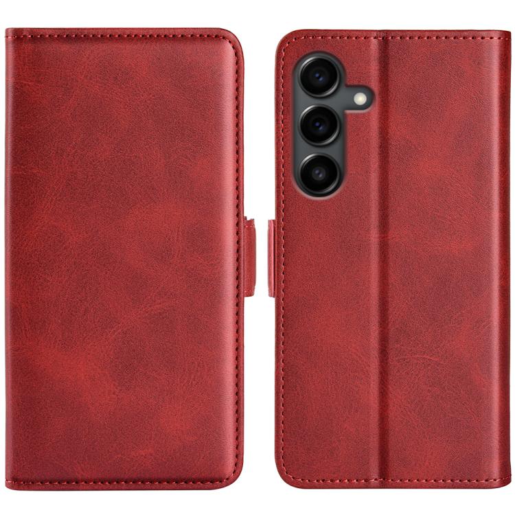 Dual-side Magnetic Buckle Horizontal Flip Leather Phone Case
