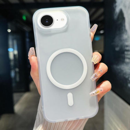 Transparent TPU Hybrid PC Magsafe Phone Case