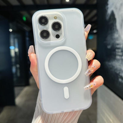 Transparent TPU Hybrid PC Magsafe Phone Case