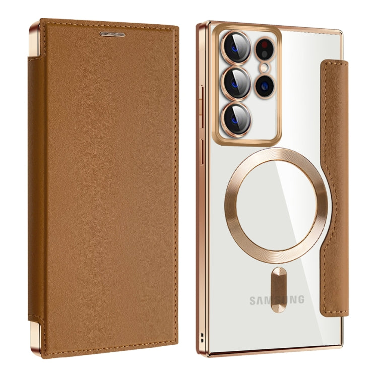 Shield MagSafe RFID Anti-theft Leather Phone Case, For Samsung Galaxy S23 FE 5G������������������...