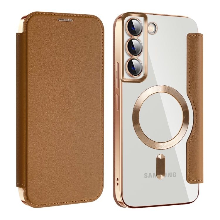 Shield MagSafe RFID Anti-theft Leather Phone Case, For Samsung Galaxy S23 FE 5G������������������...