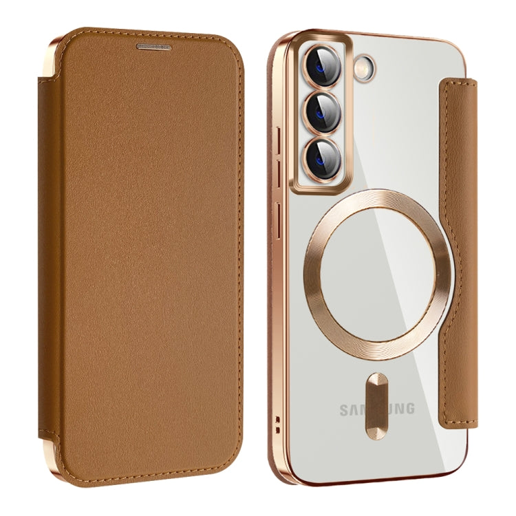 Shield MagSafe RFID Anti-theft Leather Phone Case, For Samsung Galaxy S23 FE 5G������������������...