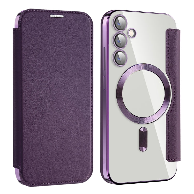 Shield MagSafe RFID Anti-theft Leather Phone Case, For Samsung Galaxy S23 FE 5G������������������...