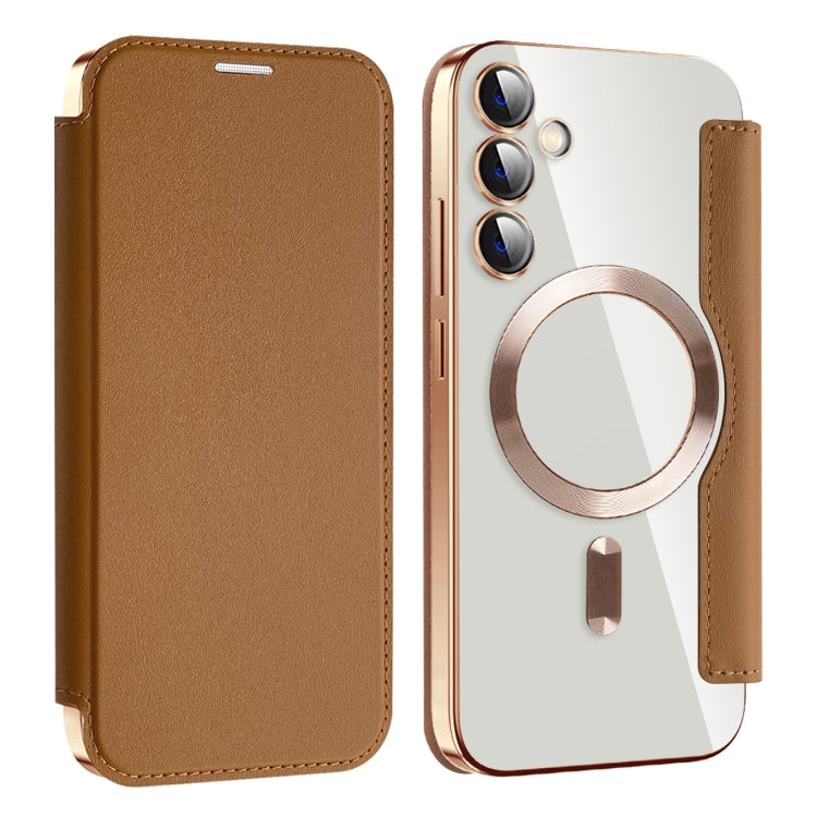 Shield MagSafe RFID Anti-theft Leather Phone Case, For Samsung Galaxy S23 FE 5G������������������...