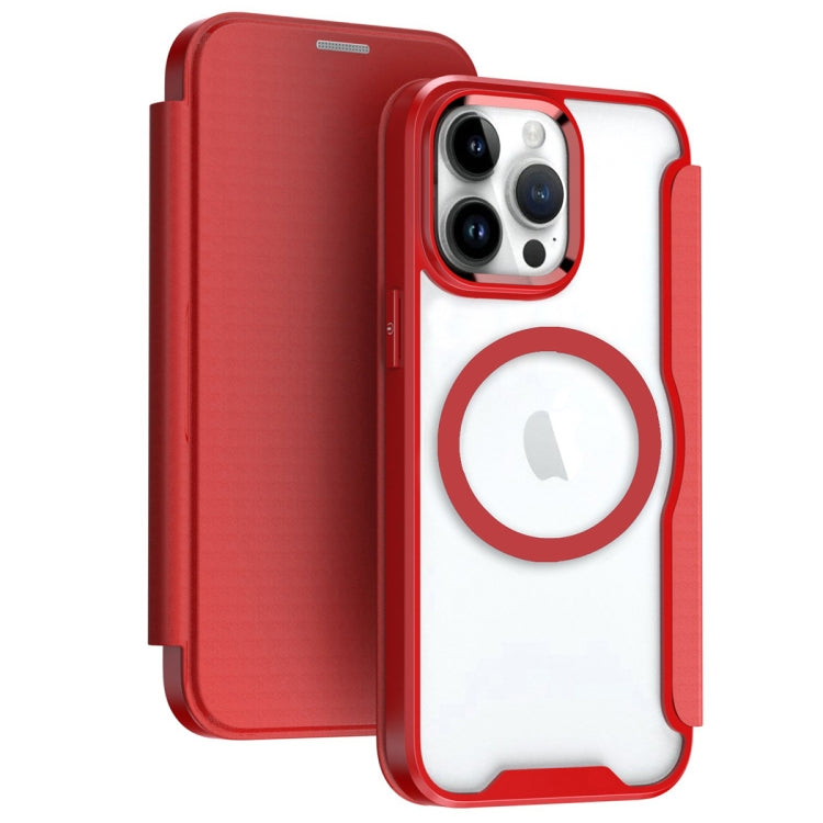 RFID Blocking Adsorption Flip MagSafe Leather Phone Case, For iPhone 16 Pro Max, For iPhone 16 Pr...