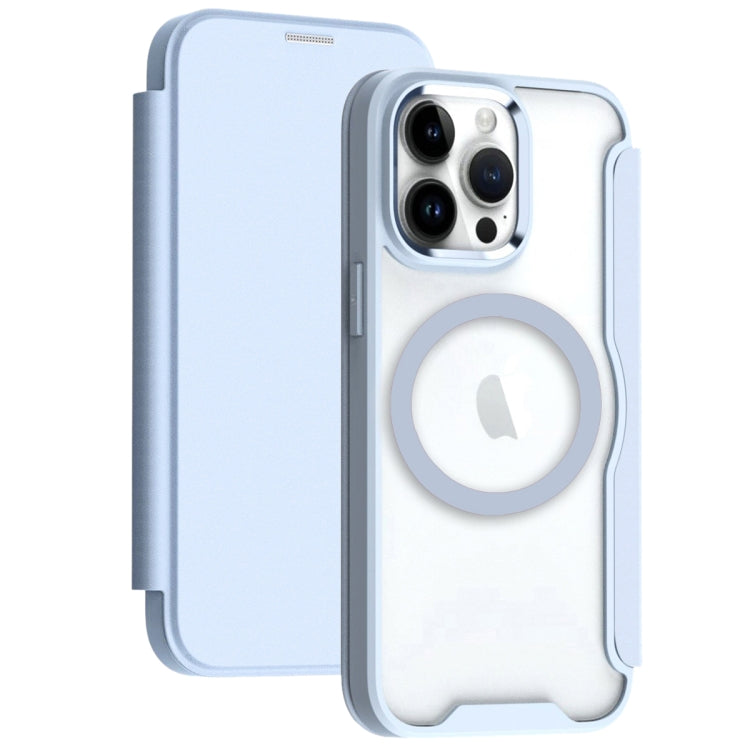RFID Blocking Adsorption Flip MagSafe Leather Phone Case, For iPhone 16 Pro Max, For iPhone 16 Pr...