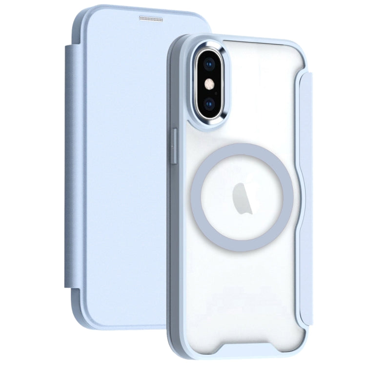 RFID Blocking Adsorption Flip MagSafe Leather Phone Case, For iPhone 11, For iPhone XS�����������...