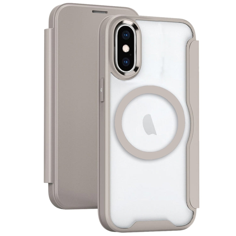 RFID Blocking Adsorption Flip MagSafe Leather Phone Case, For iPhone 11, For iPhone XS�����������...
