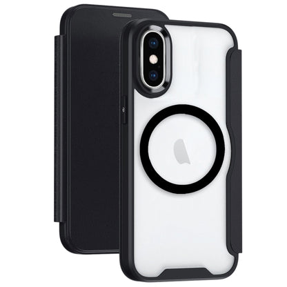 RFID Blocking Adsorption Flip MagSafe Leather Phone Case, For iPhone 11, For iPhone XS�����������...