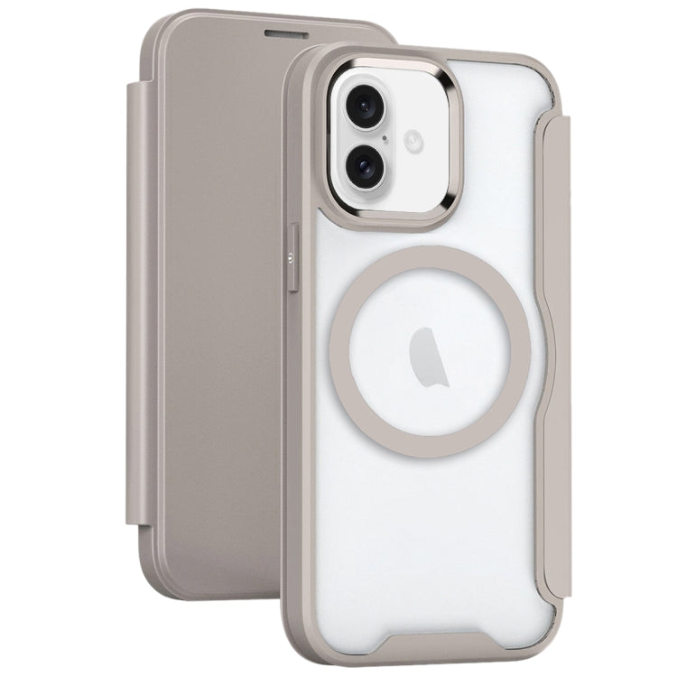 RFID Blocking Adsorption Flip MagSafe Leather Phone Case, For iPhone 16 Pro Max, For iPhone 16 Pr...