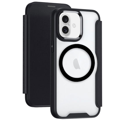 RFID Blocking Adsorption Flip MagSafe Leather Phone Case, For iPhone 16 Pro Max, For iPhone 16 Pr...