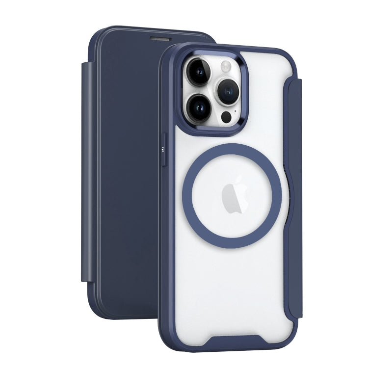 RFID Blocking Adsorption Flip MagSafe Leather Phone Case, For iPhone 16 Pro Max, For iPhone 16 Pr...