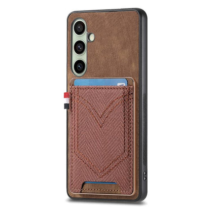 Denim Texture Leather Skin Phone Case with Card Slot