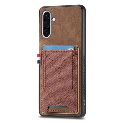 Denim Texture Leather Skin Phone Case with Card Slot