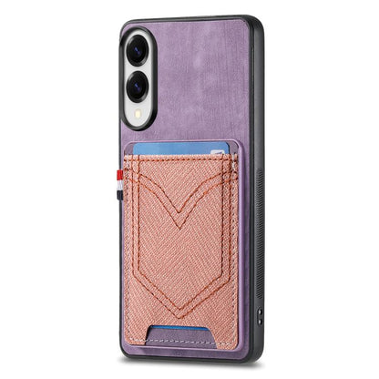 Denim Texture Leather Skin Phone Case with Card Slot