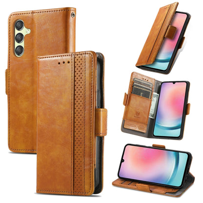 CaseNeo Splicing Dual Magnetic Buckle Leather Phone Case
