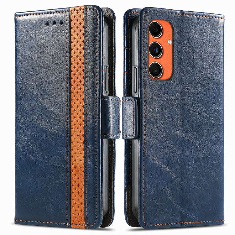 CaseNeo Splicing Dual Magnetic Buckle Leather Phone Case