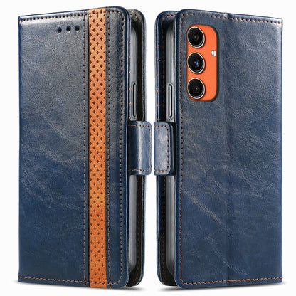 CaseNeo Splicing Dual Magnetic Buckle Leather Phone Case