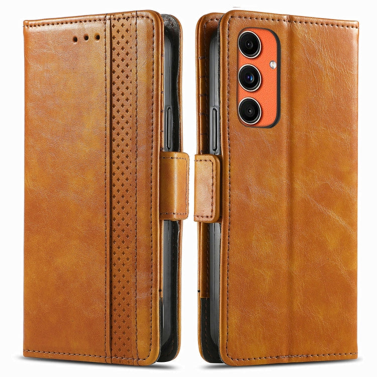 CaseNeo Splicing Dual Magnetic Buckle Leather Phone Case